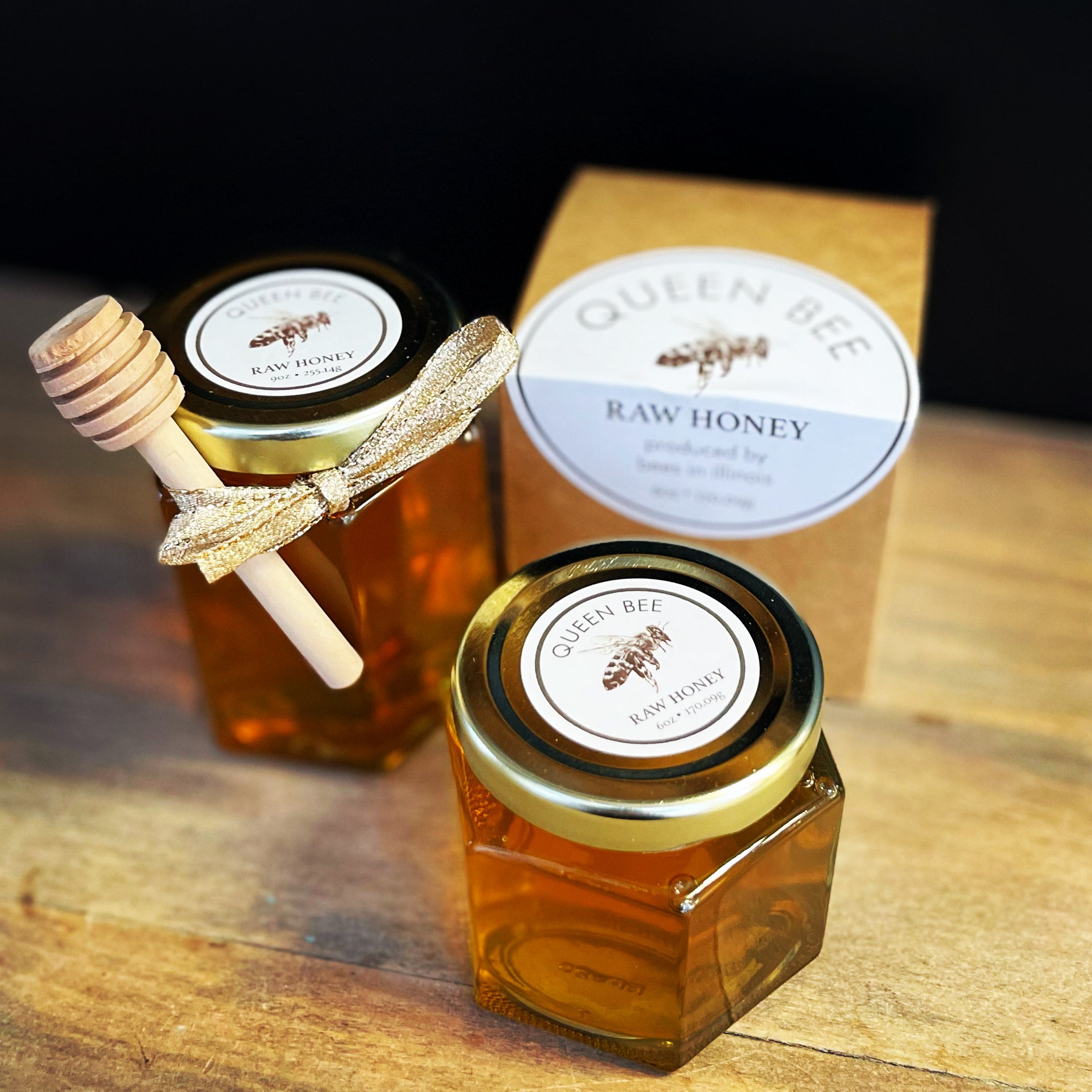 Queen Bee 3-Jar Bulk Honey Bundle - Buy 2 Get 1 FREE - Go Raw Honey