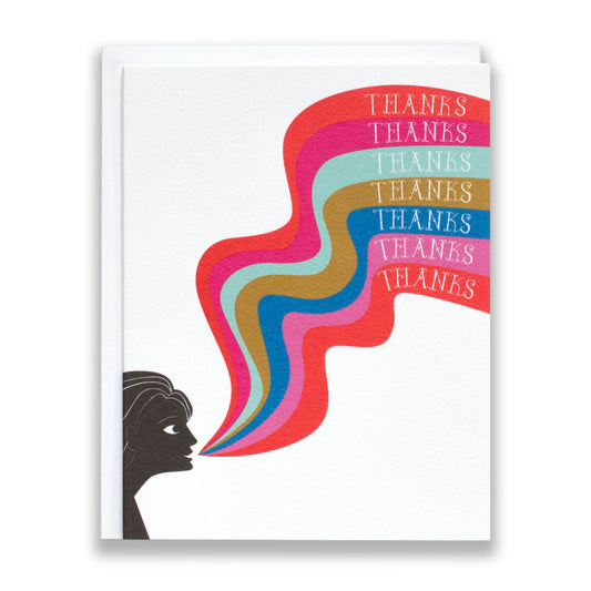 A Rainbow of Thanks Note Card