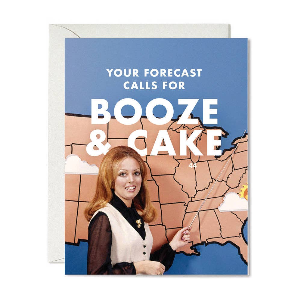 Booze and Cake - Card