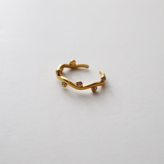 Vine Ring | CZ Adjustable Ring