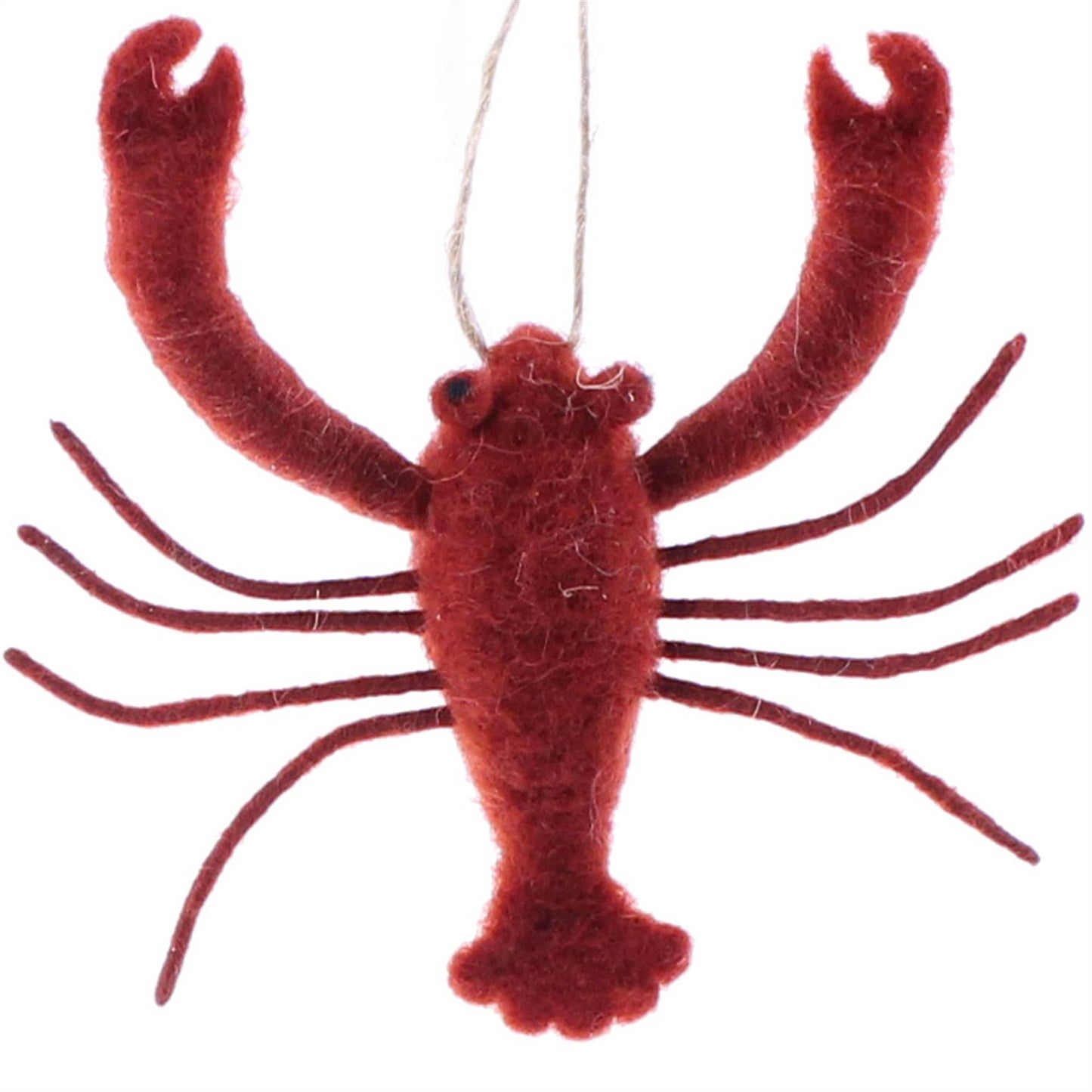 Lobster Ornament, Felt - Red - Red