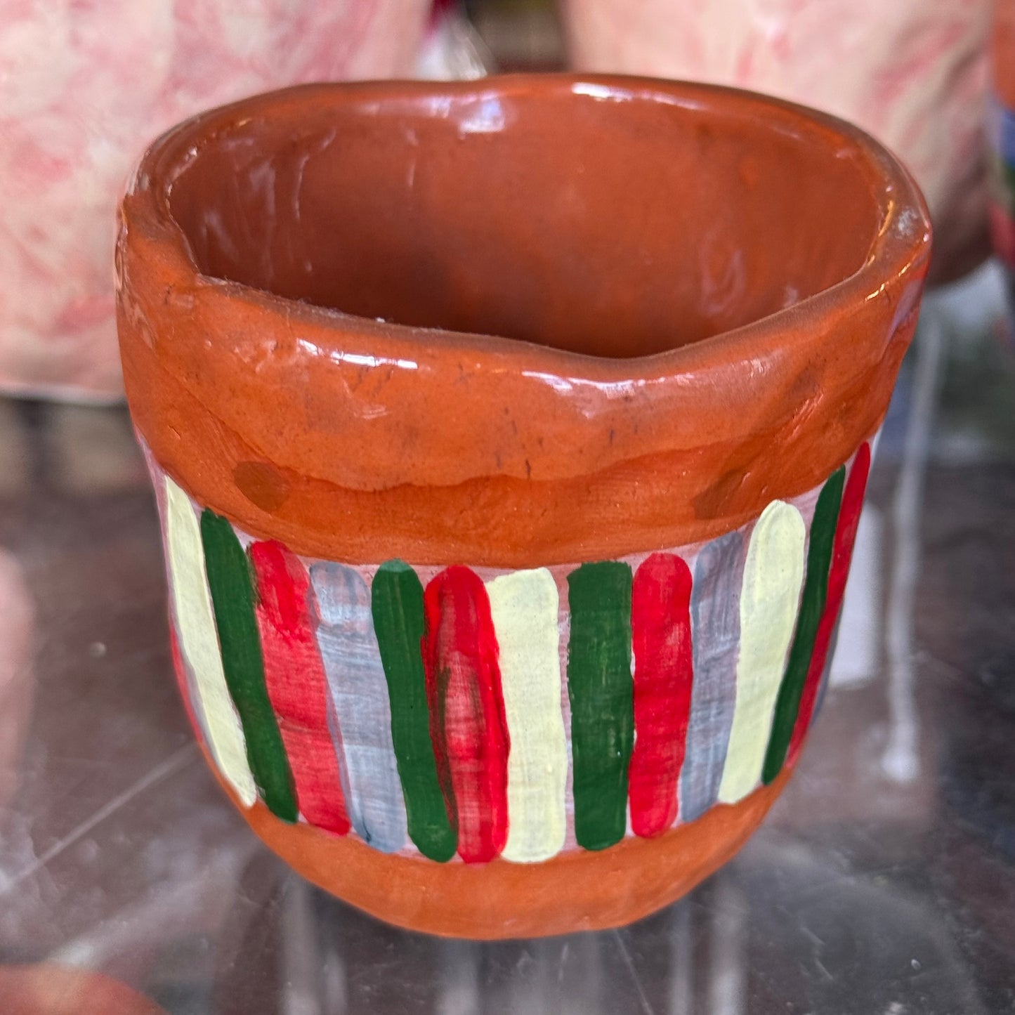 Striped Pinch Mug