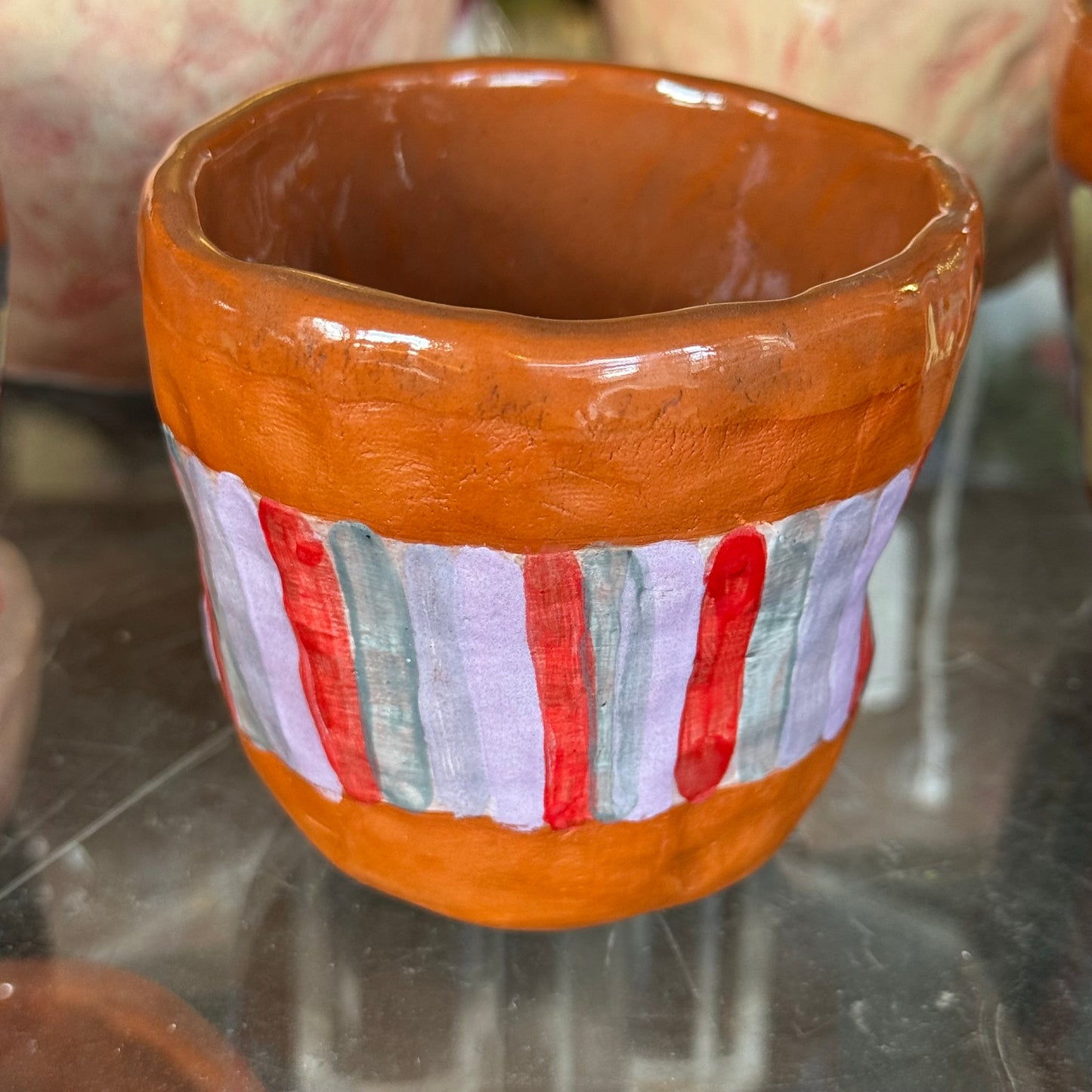 Striped Pinch Mug