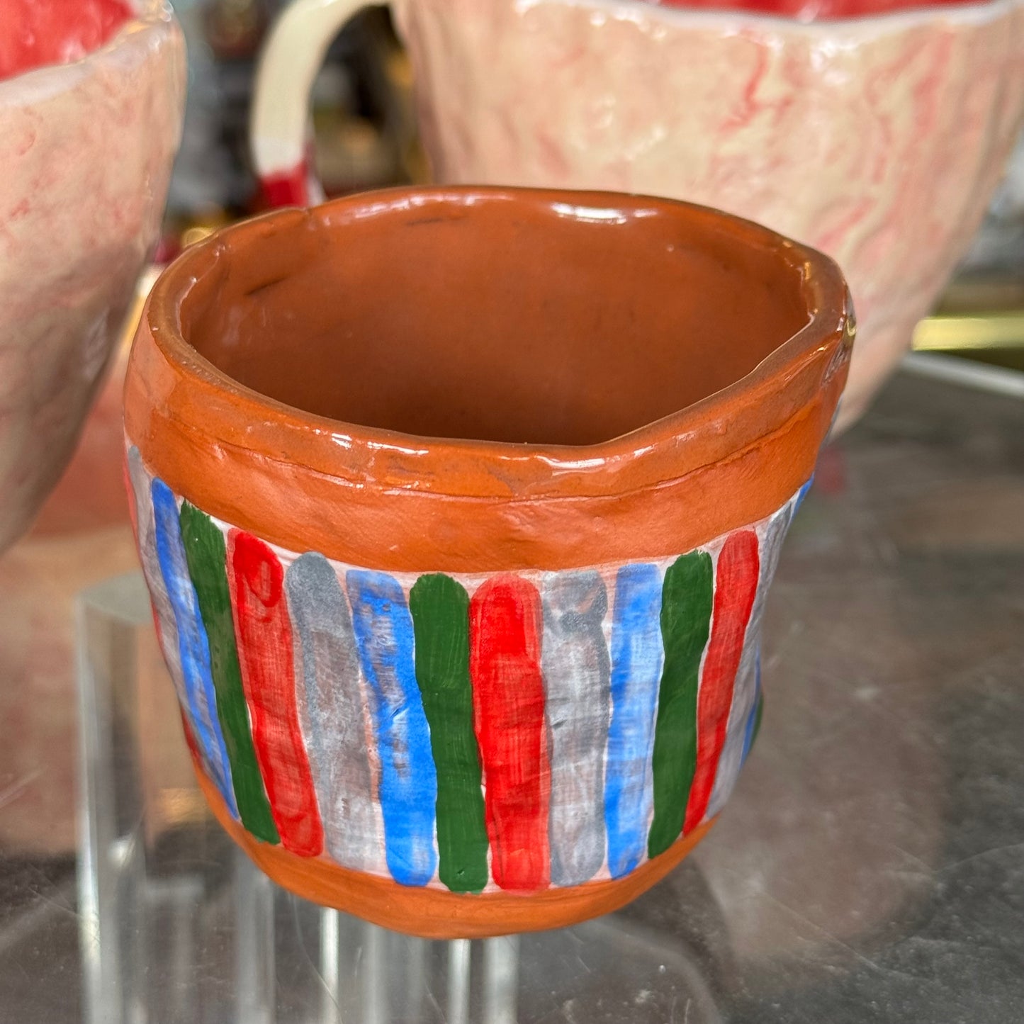 Striped Pinch Mug