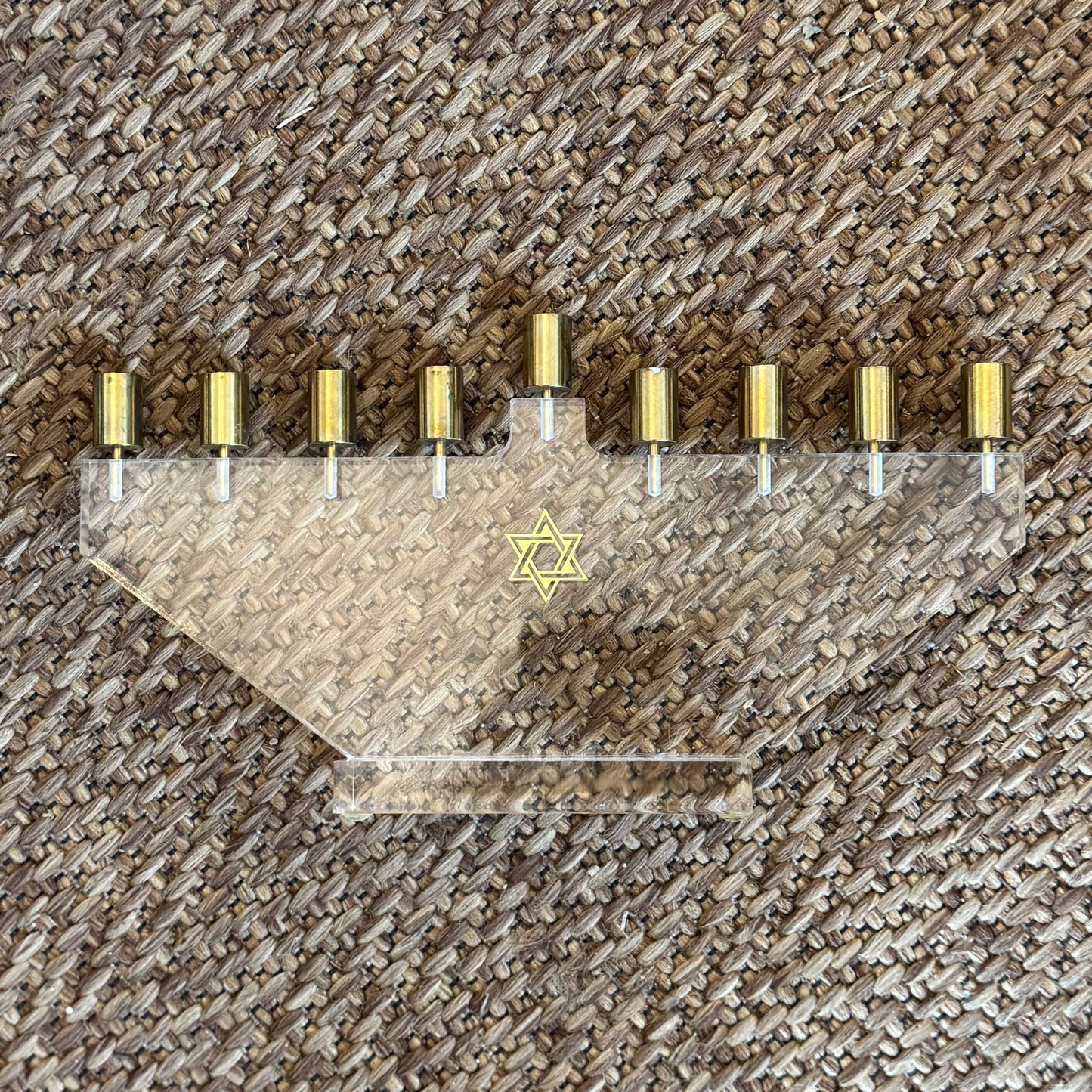 Brass & Lucite Menorah