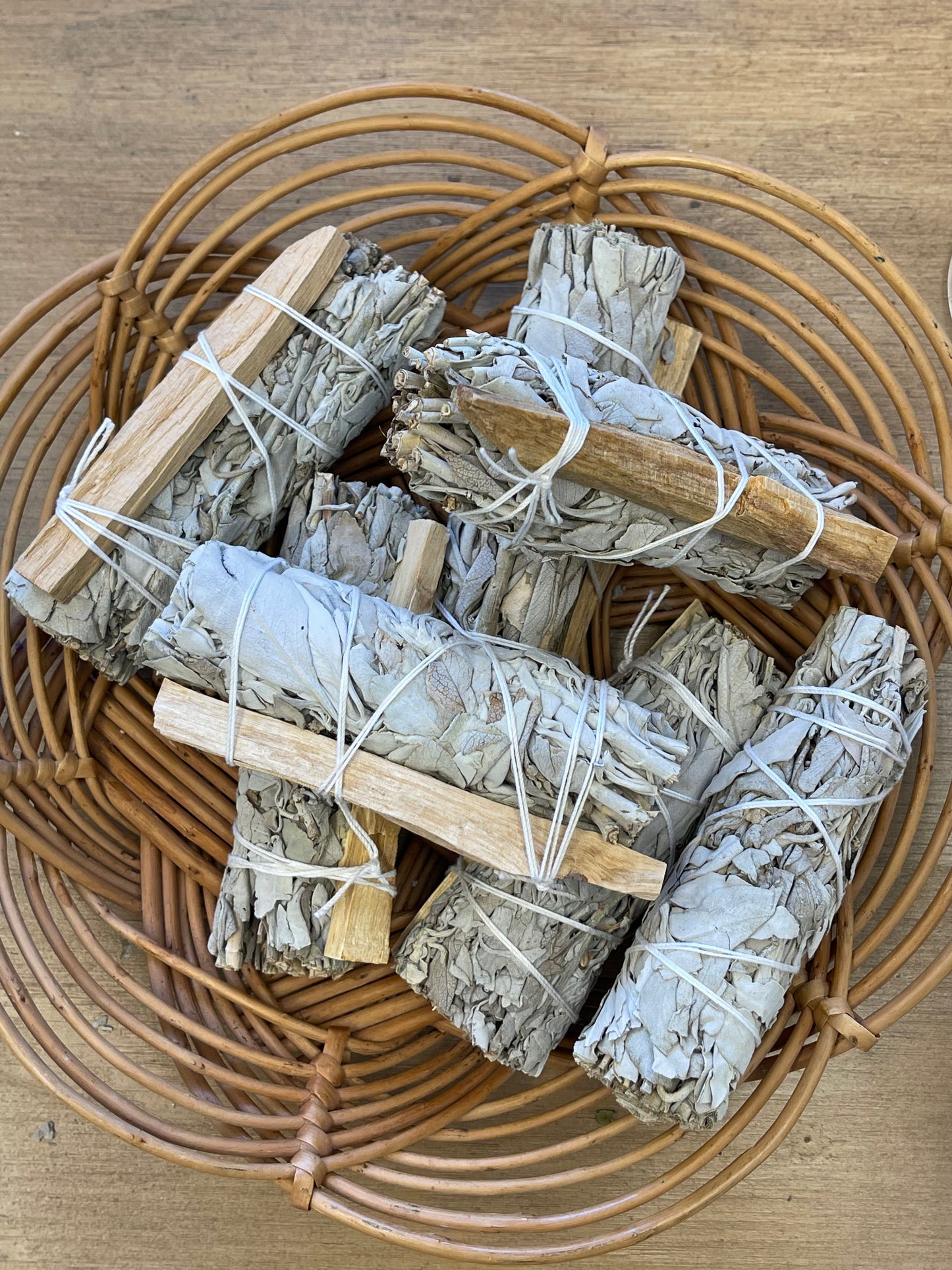 White Sage Smudge Sticks with Palo Santo