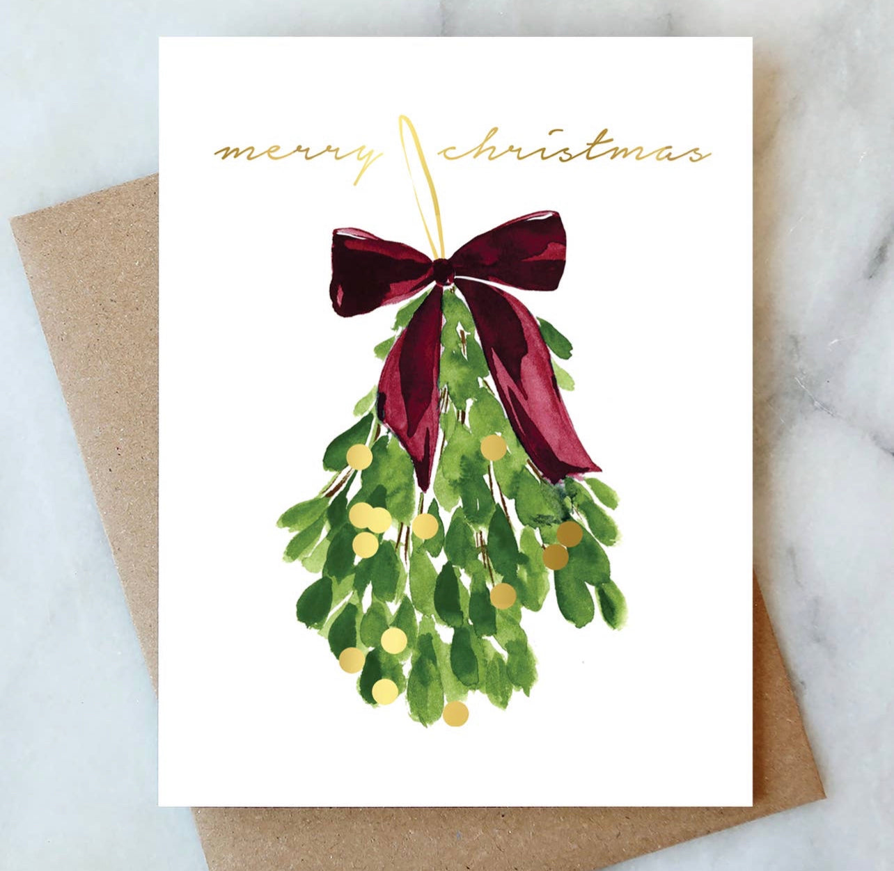 Mistletoe Christmas Card